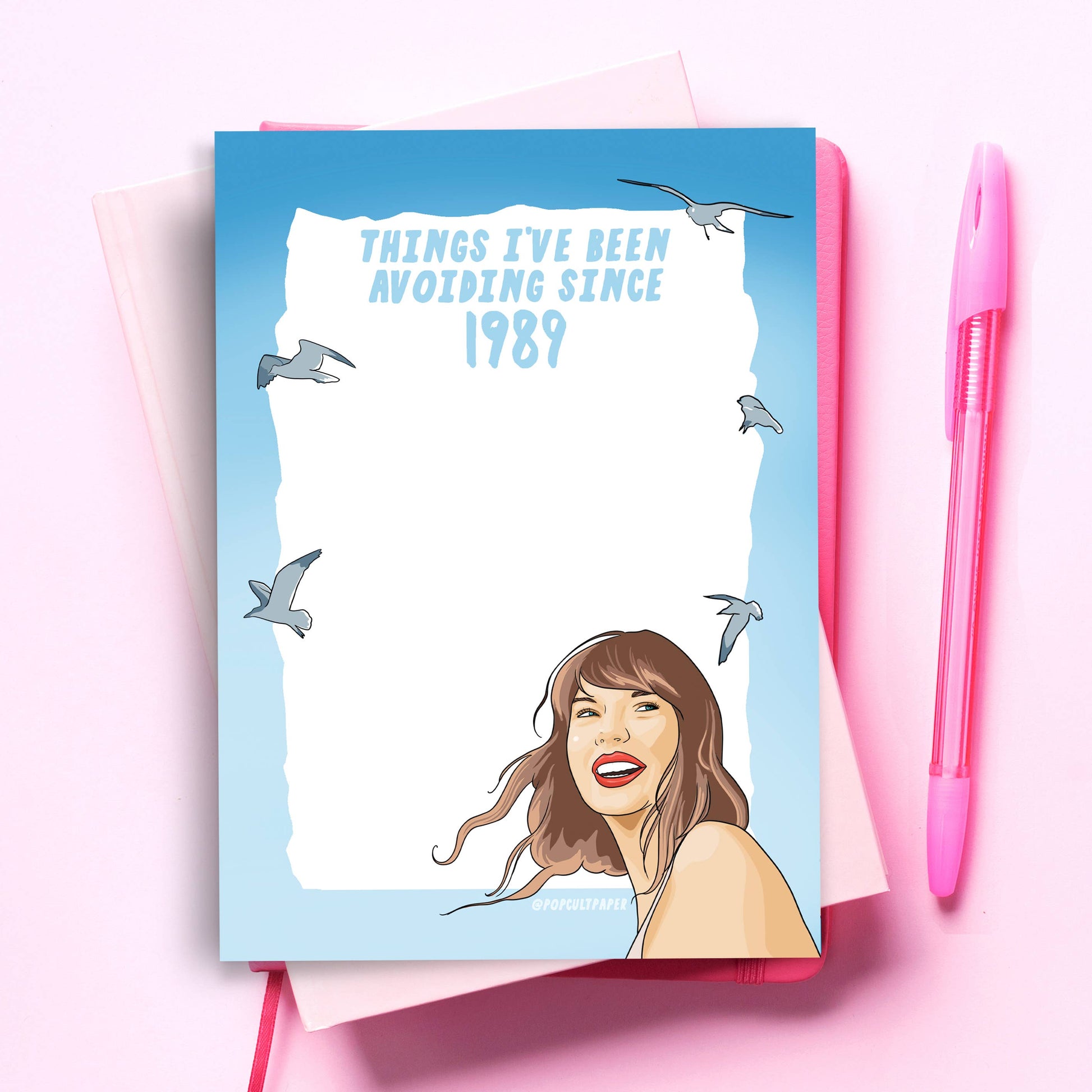 1989 Taylor Swift Funny Notepad - Pop Culture Pad Pop Cult Paper