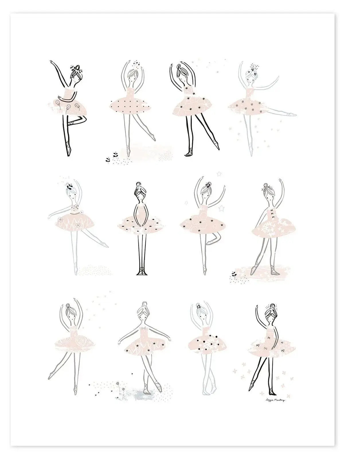 ART PRINT(60X80cm) - BALLERINAS