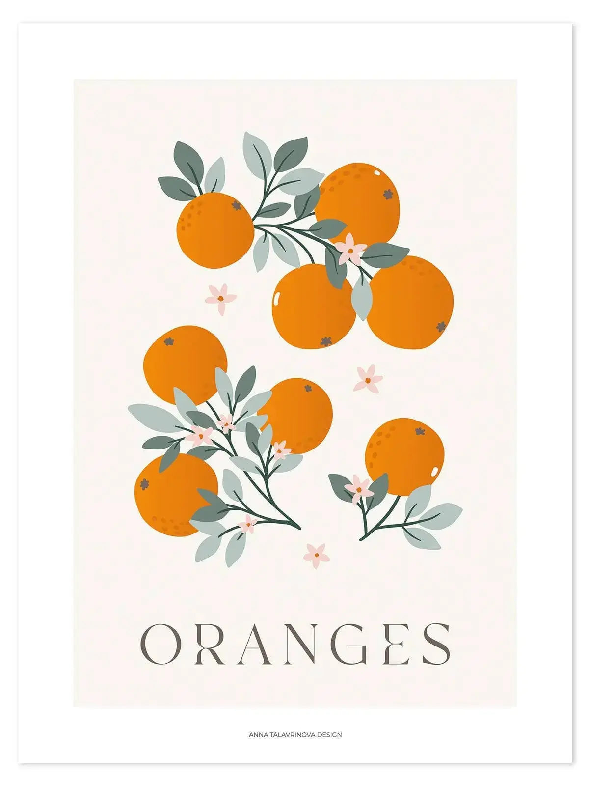 Art print (30 x 40 cm) - oranges