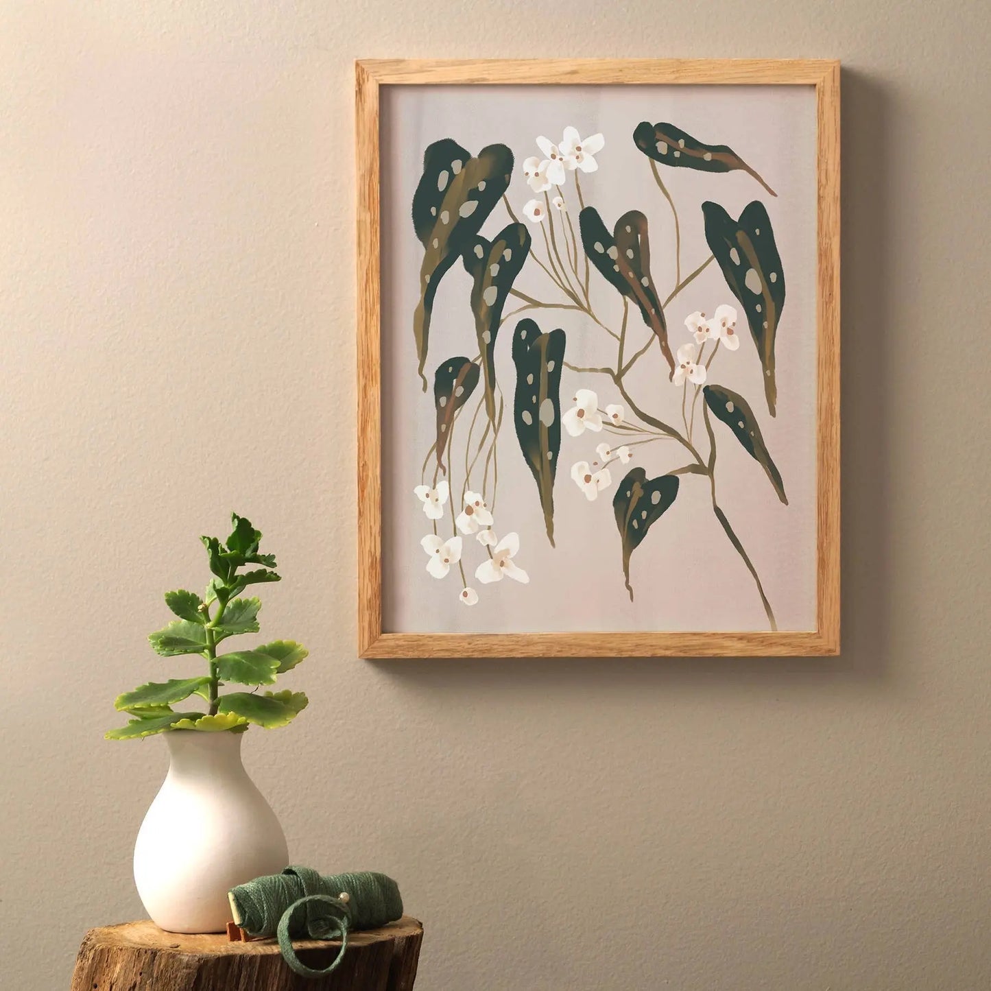 Begonia Plant 8x10 Art Print