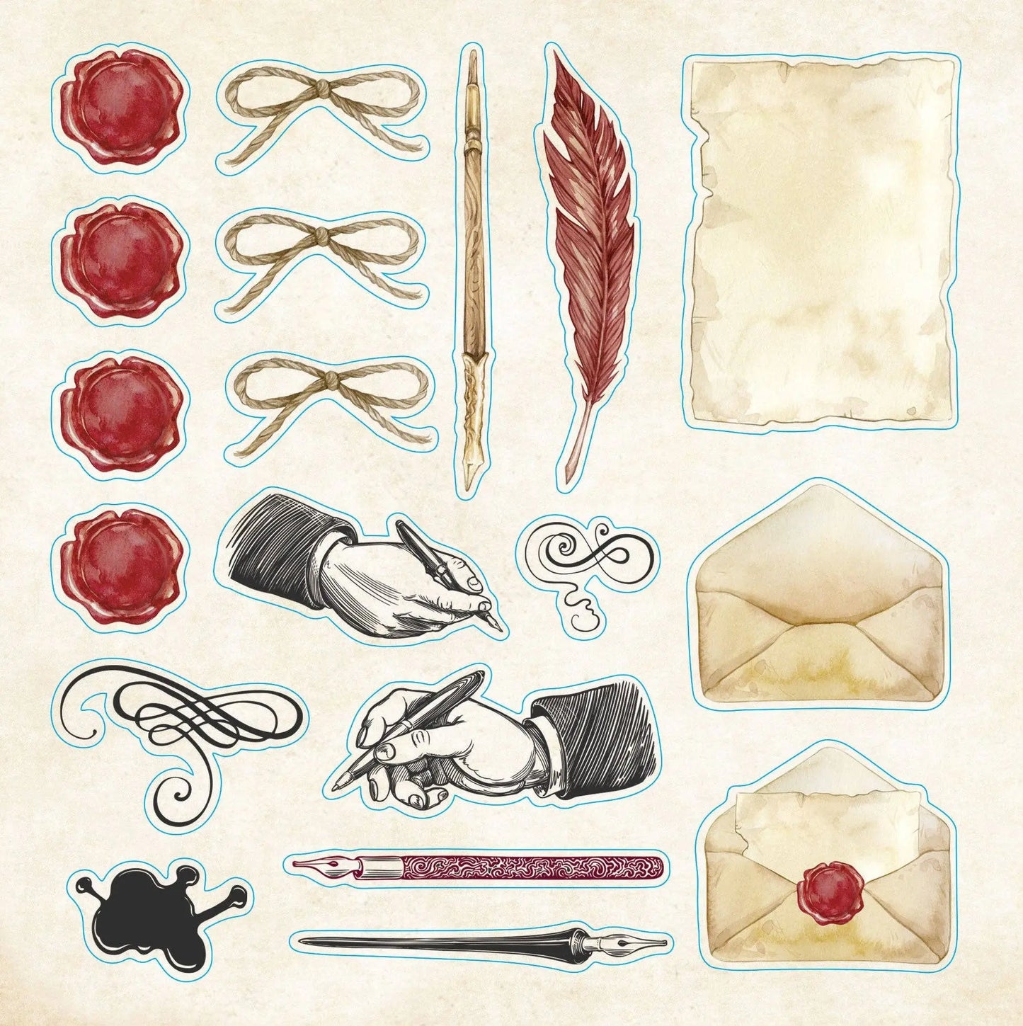 Bibliophelia Ephemera Sticker Book Peter Pauper Press