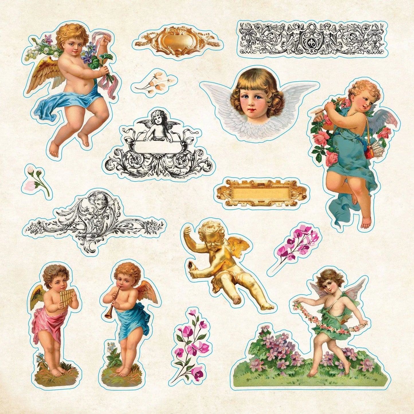 Bibliophelia Ephemera Sticker Book Peter Pauper Press