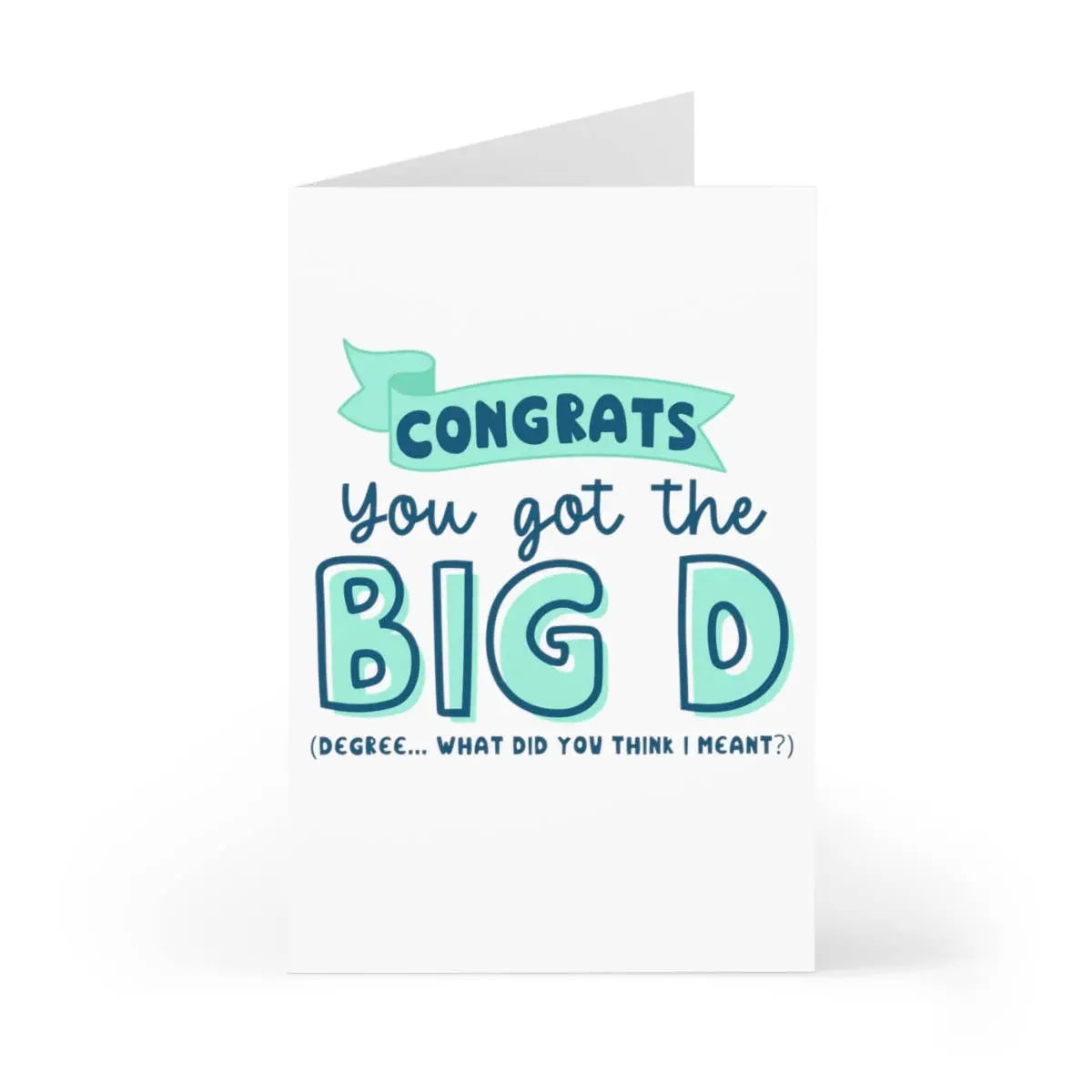 Big D Funny Graduation Card for Her - Congrats Grad Cards  Harper Grace Press