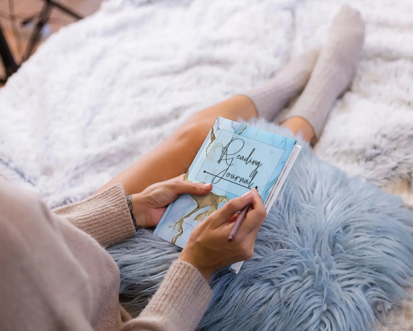 Blue Marble Reading Journal (Hardback) - Harper Grace Press