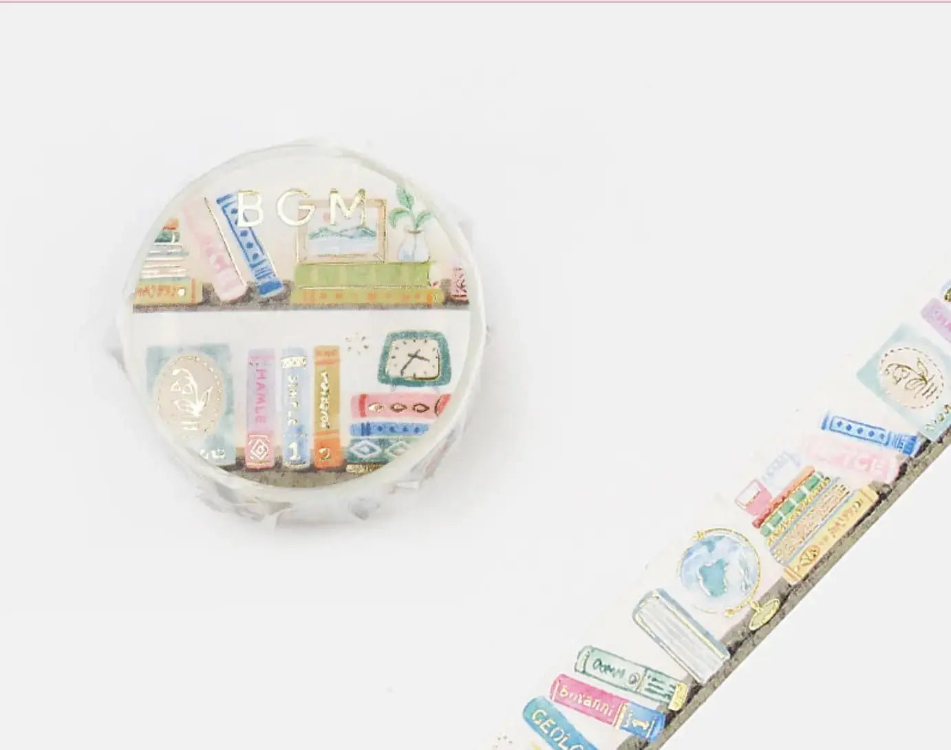 Book Shelf Foiled Washi Tape