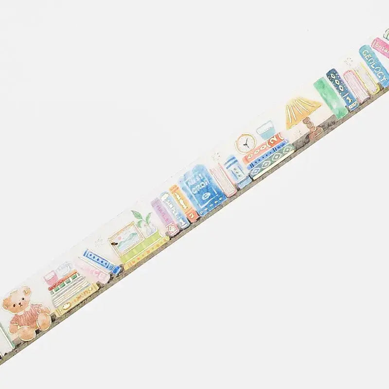 Book Shelf Foiled Washi Tape