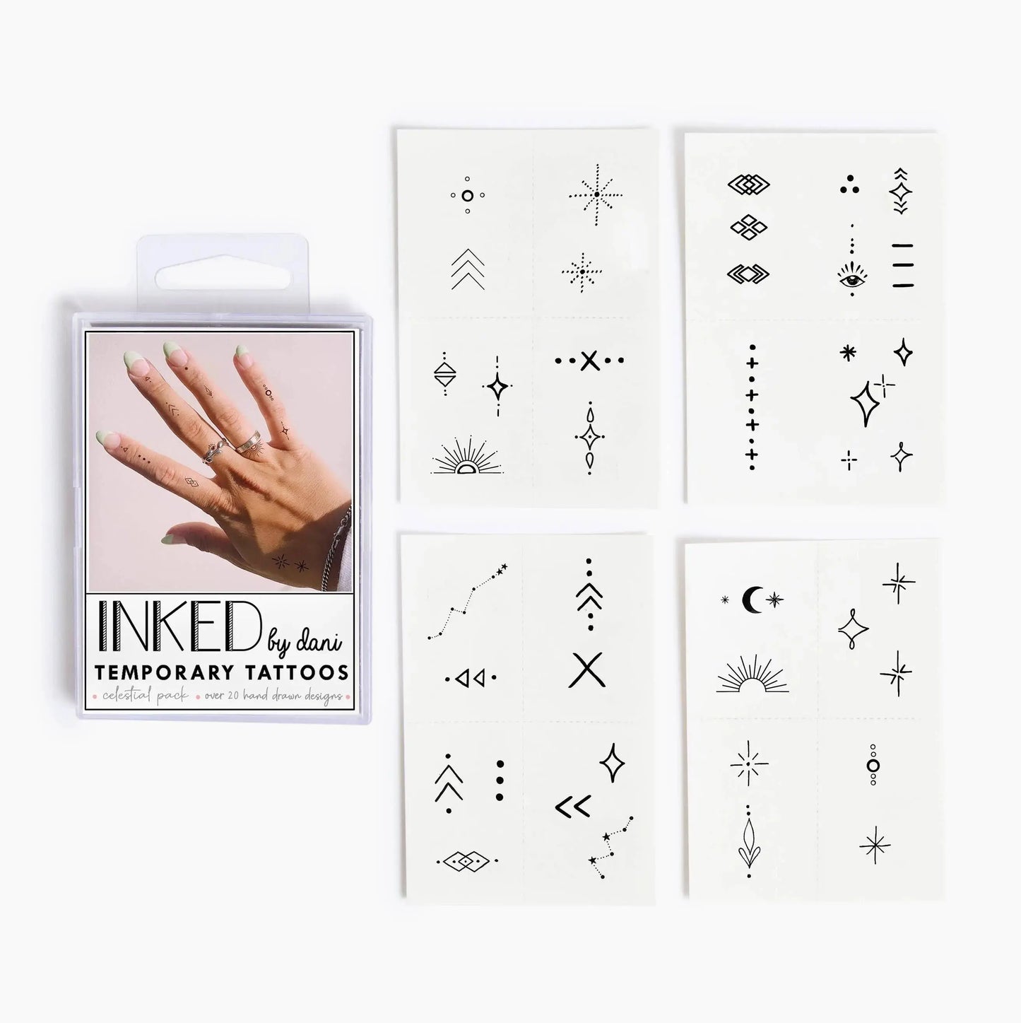 Celestial Temporary Tattoo Pack
