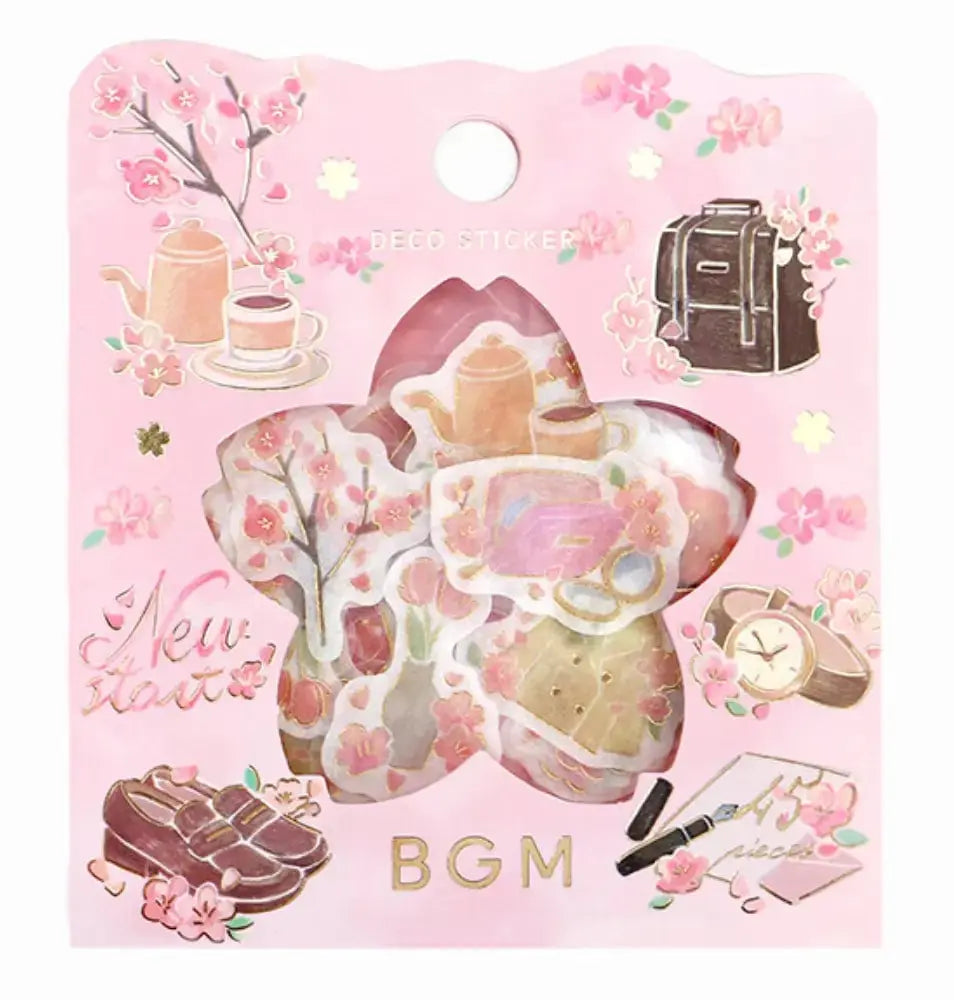 Cherry Blossom, New Life: Flake Washi Stickers