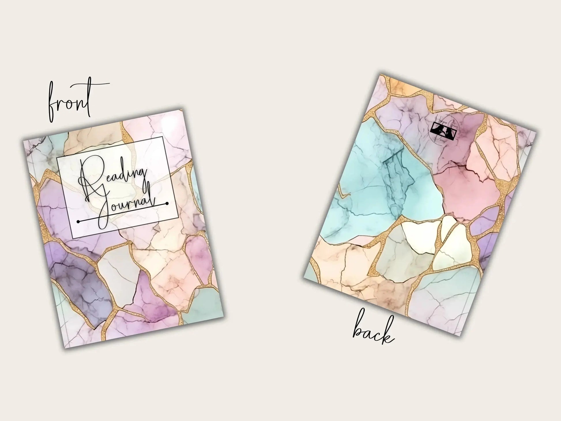 Colorful Geometric Reading Journal (Paperback) - Harper Grace Press