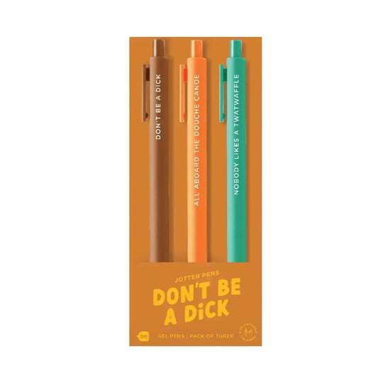 Don't be a Dick Jotter Pens Set- 3 pack