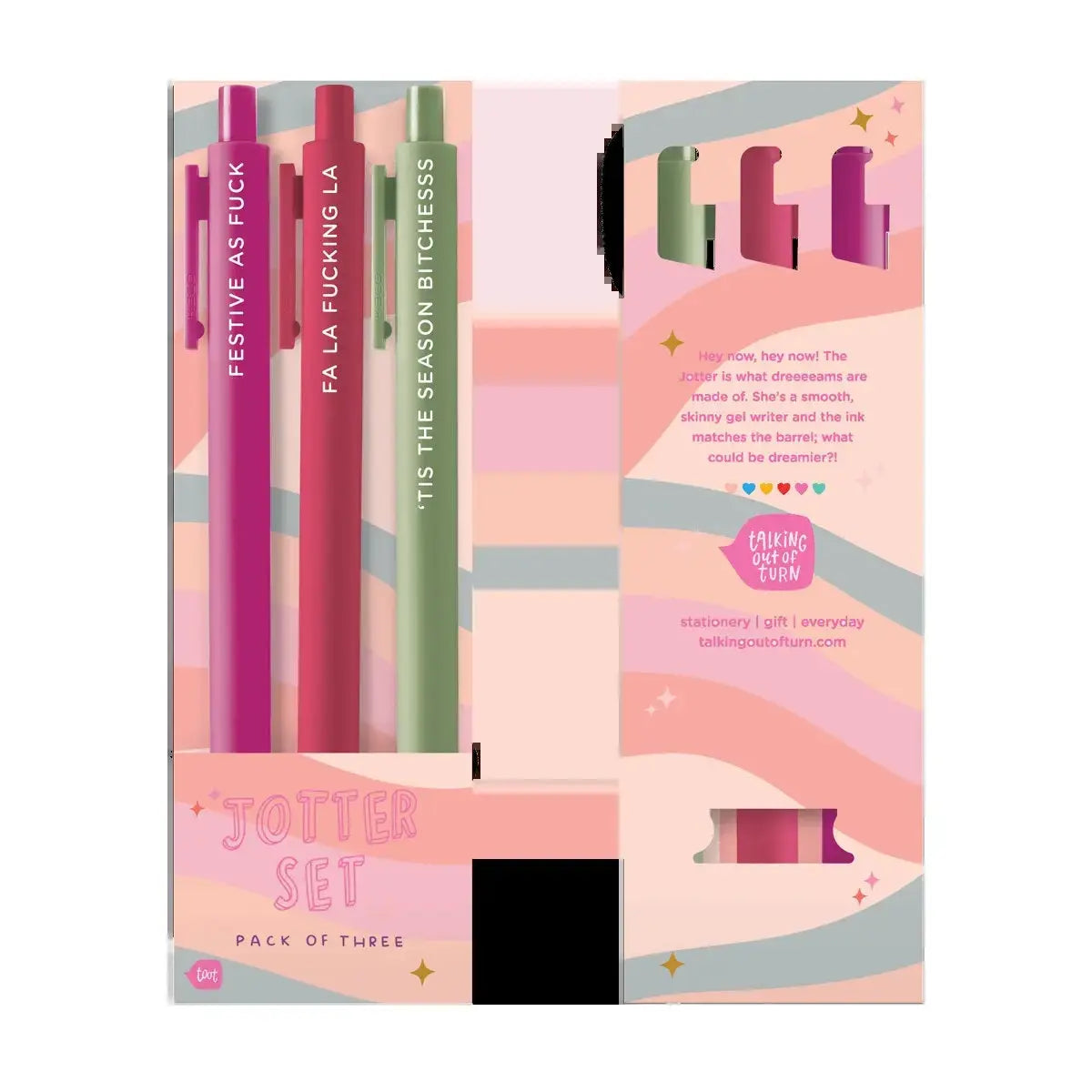 Festive as F@K Holiday Jotter Pen Set