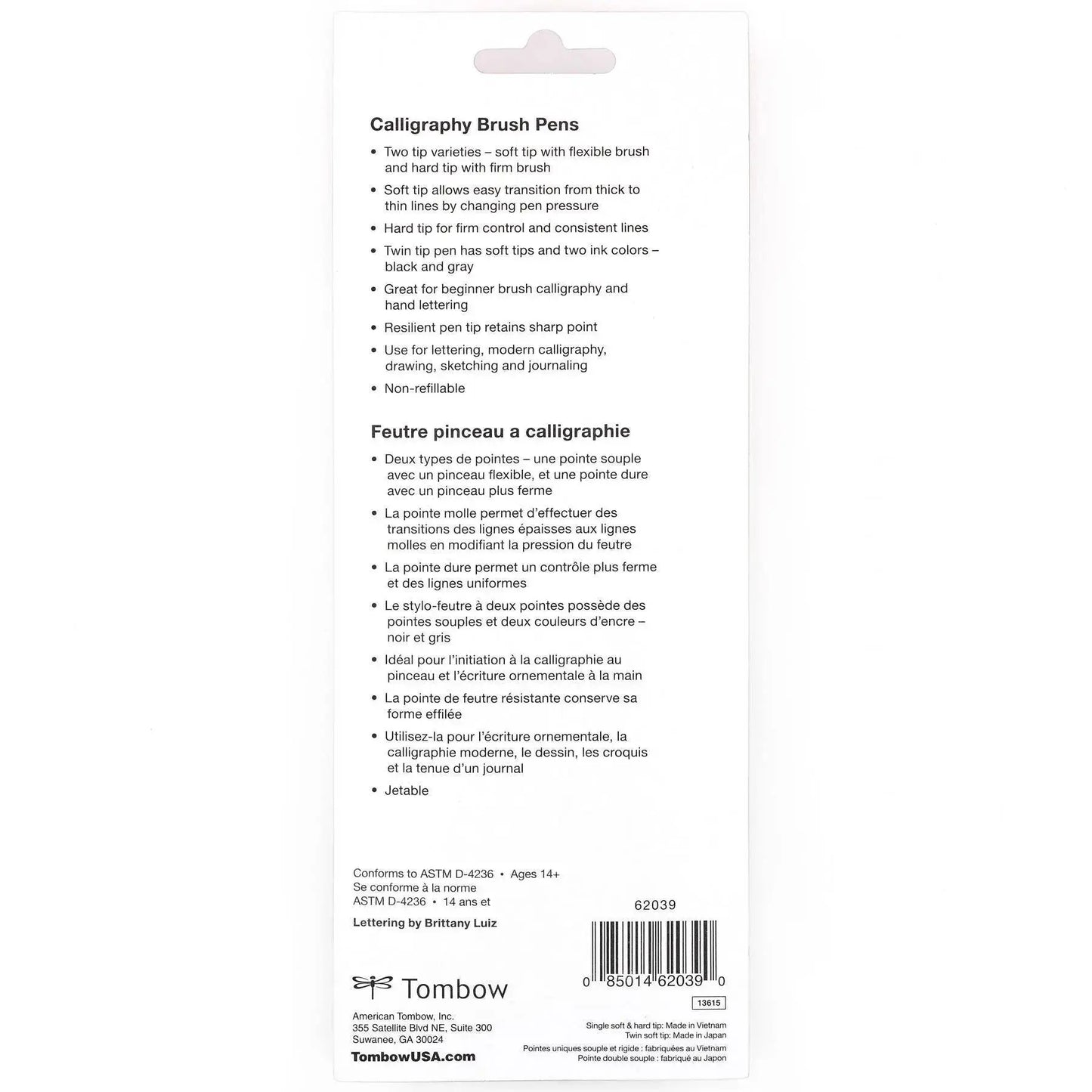 Fudenosuke Calligraphy Brush Pens - 3-Pack