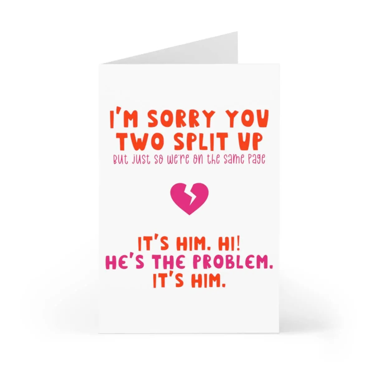 Funny Breakup Card - Sassy Divorce Cards Taylor Swift Its Me Harper Grace Press