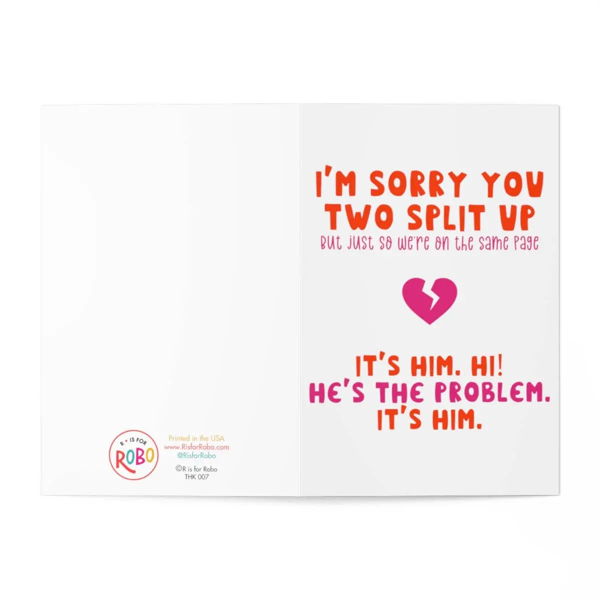 Funny Breakup Card - Sassy Divorce Cards Taylor Swift Its Me Harper Grace Press