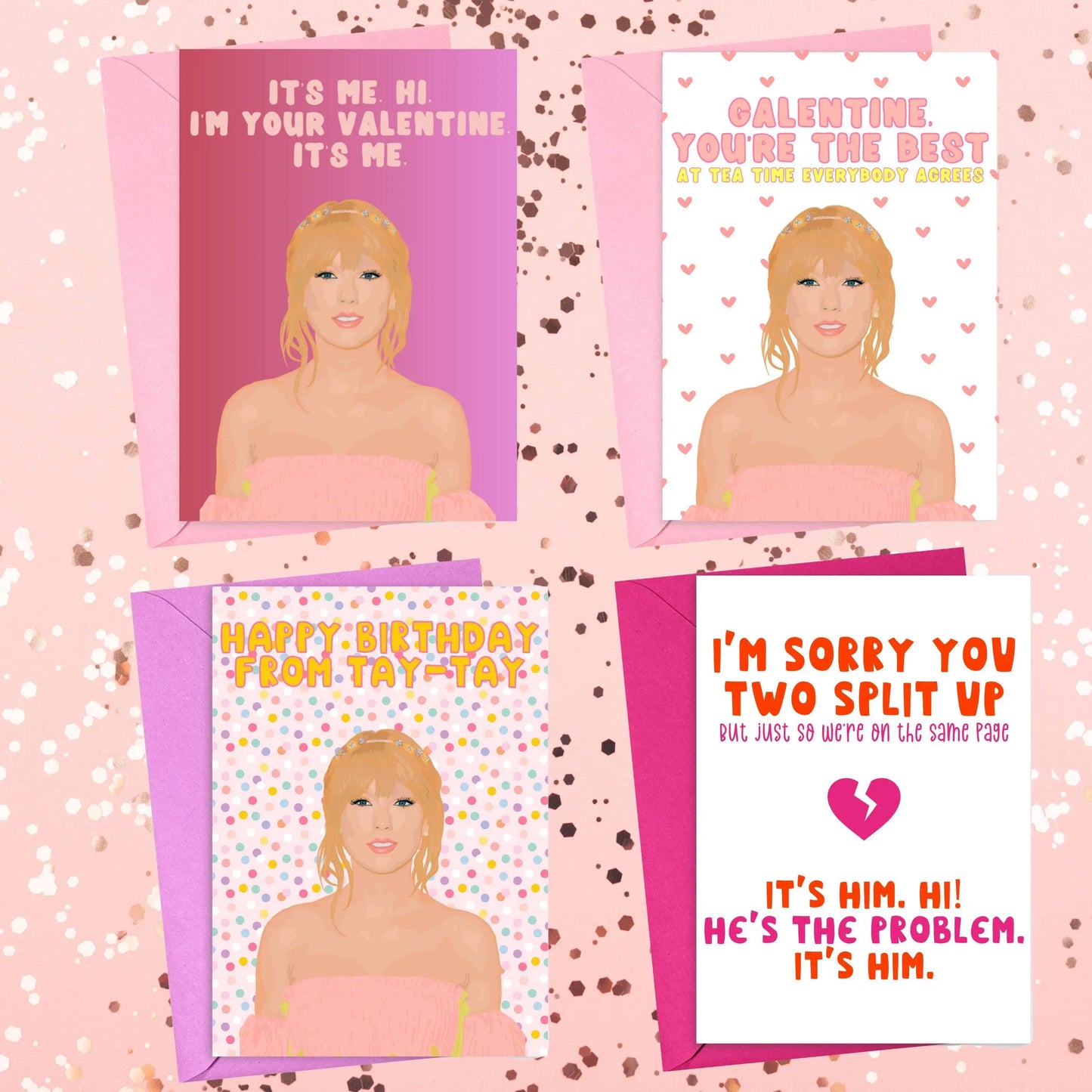 Funny Breakup Card - Sassy Divorce Cards Taylor Swift Its Me Harper Grace Press