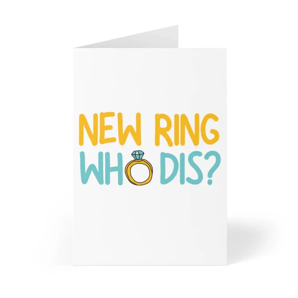Funny Engagement Card New Ring Wedding Greeting Cards Bride R is for Robo