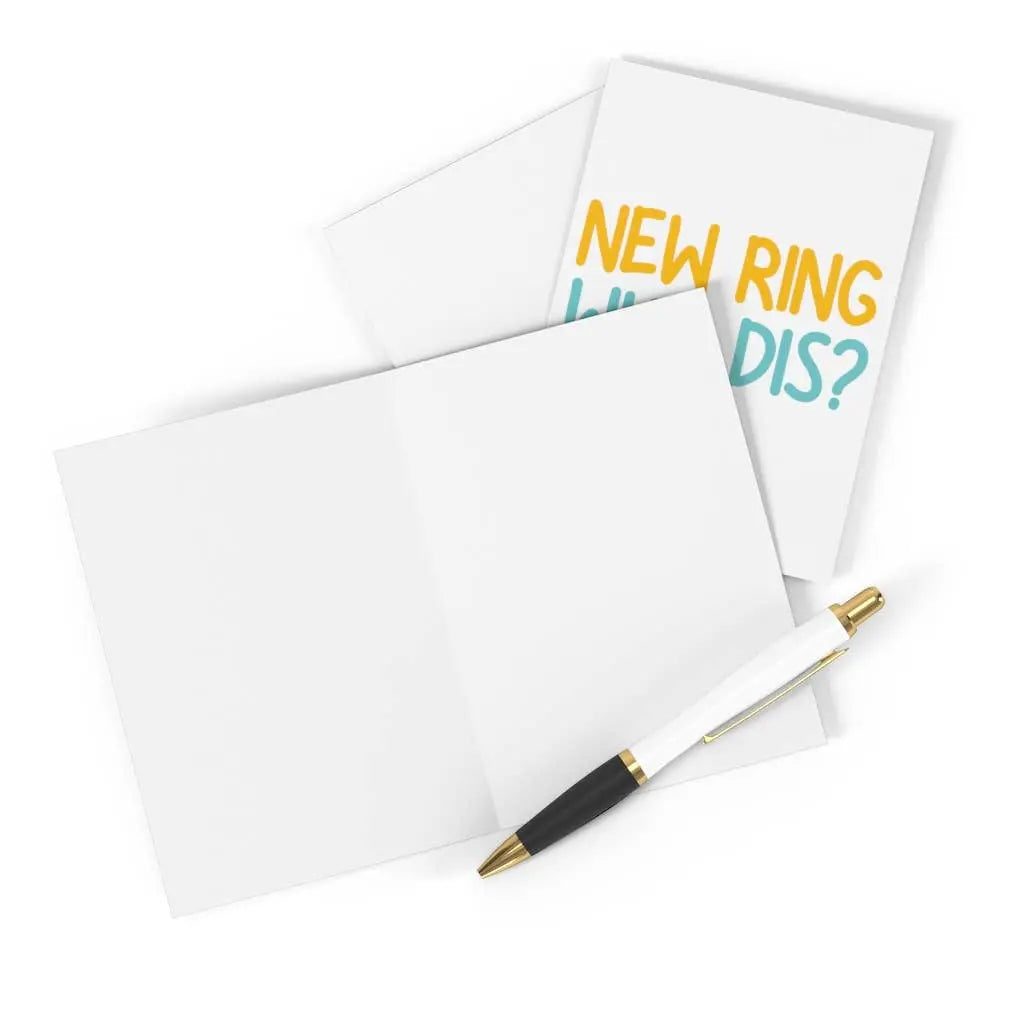 Funny Engagement Card New Ring Wedding Greeting Cards Bride R is for Robo