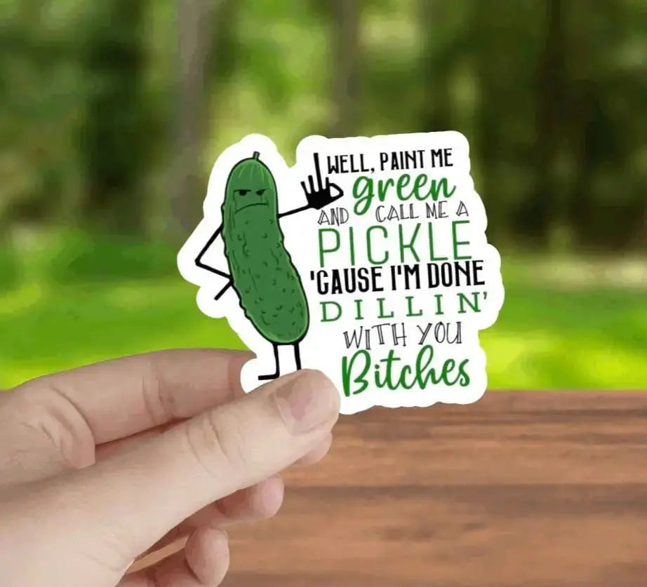 Funny, Adult Pickle Sticker
