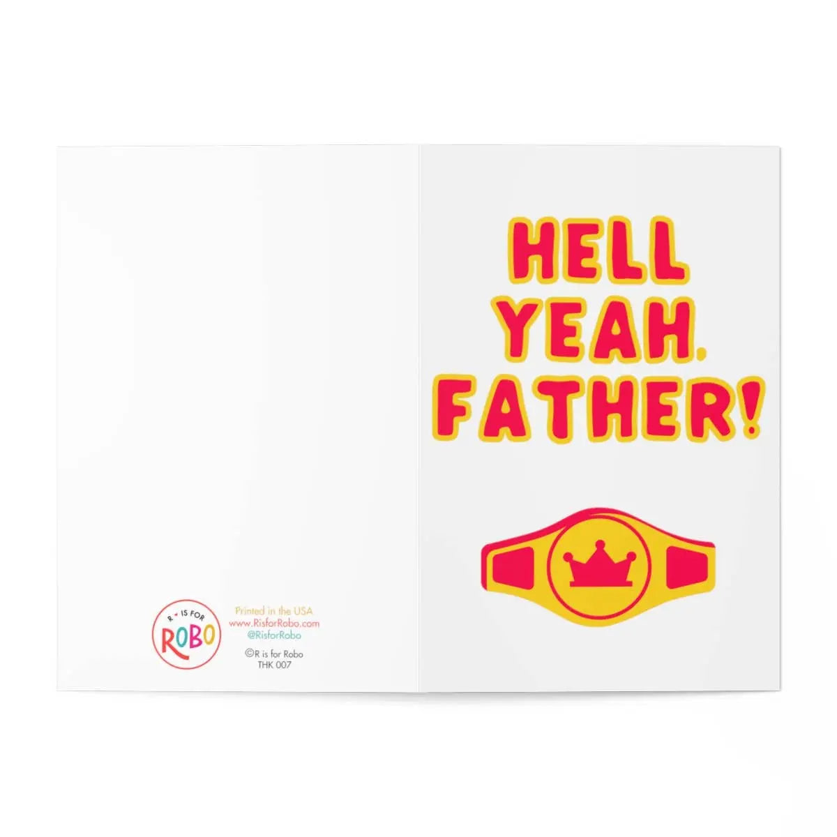 Hell Yeah Father Funny Fathers Day Card Pop Culture Gifts Harper Grace Press