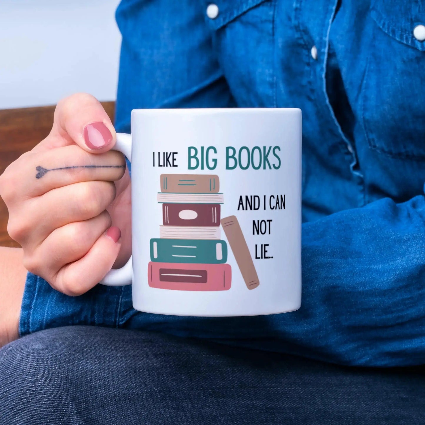 I Like Big Books Coffee Mug