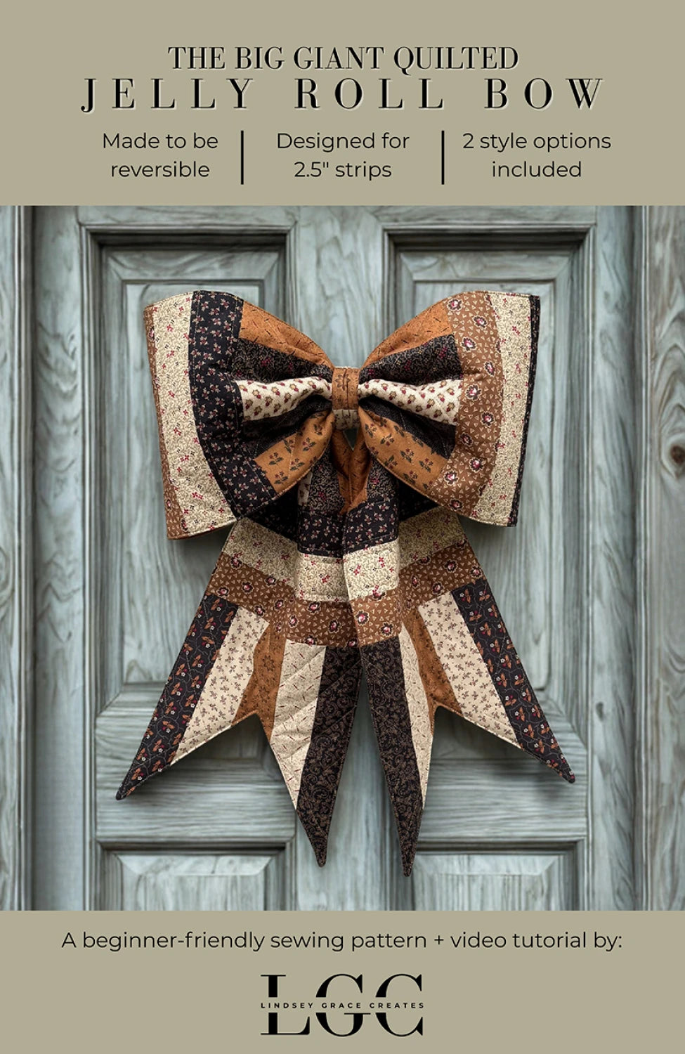 The Big Giant Quilted Jelly Roll Bow