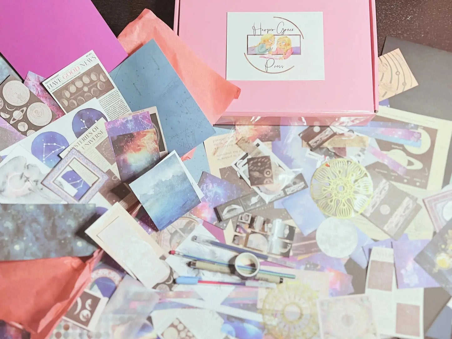 La Luna and the Stars - Mystery Journaling/Scrapbook/Crafting Kit (Copy) Harper Grace Press