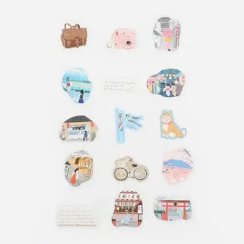 Lifestyle- Japan Travel: Flake Washi Stickers