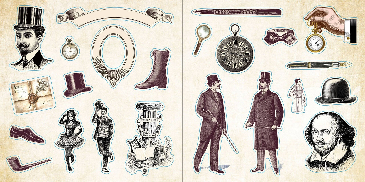 Loads of Ephemera Sticker Book (580 stickers) Peter Pauper Press