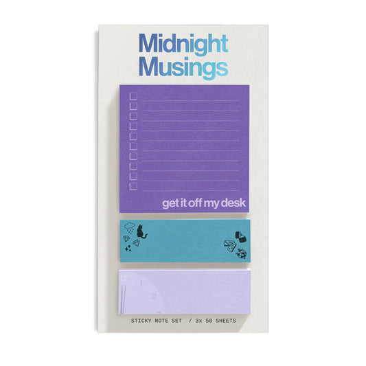Midnight Musings Sticky Note Set  Harper Grace Press