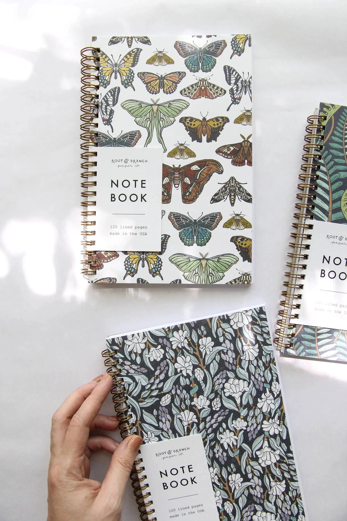 Moonlit Tuberose Spiral Bound Notebook