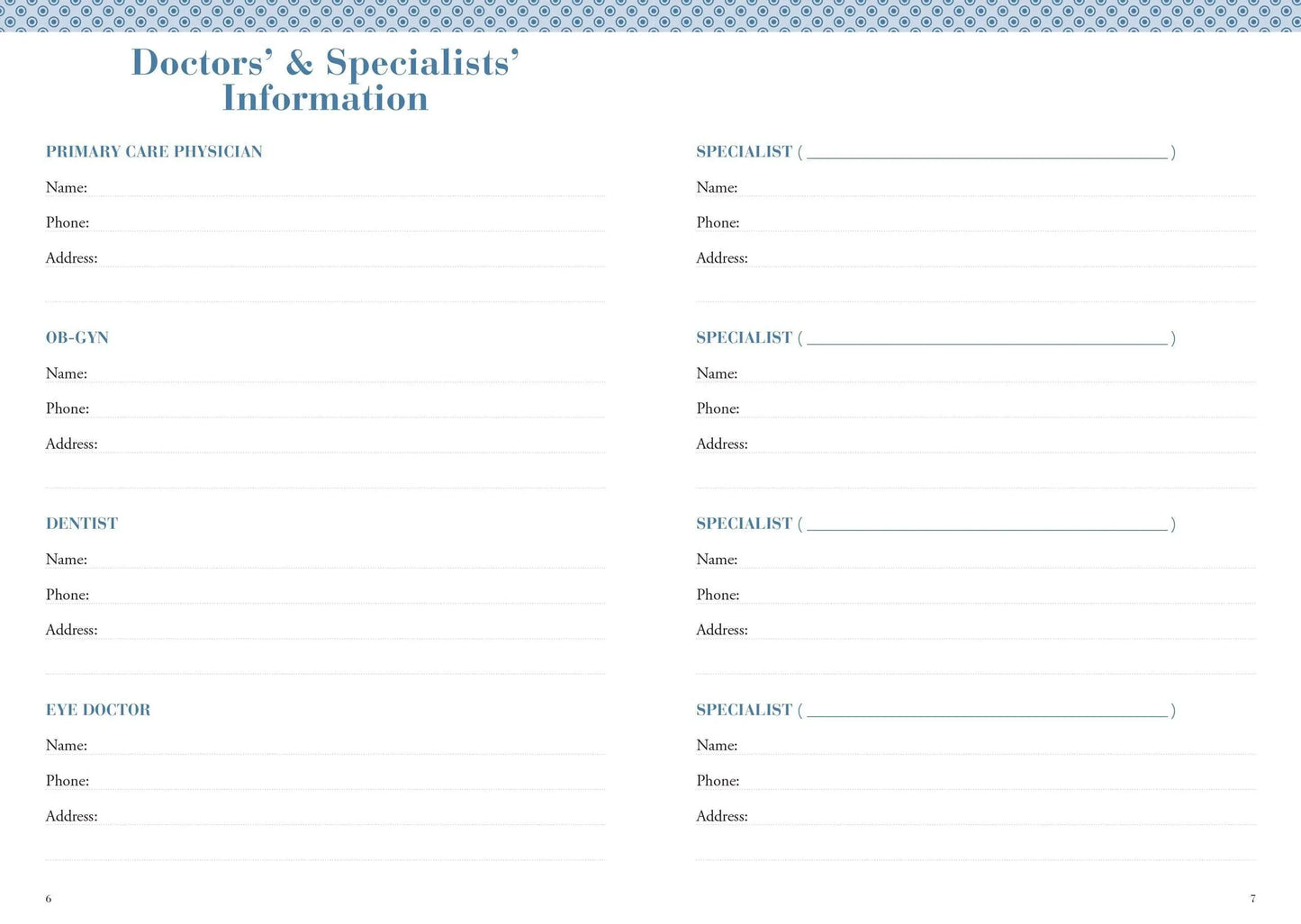 My Personal Health Record Keeper - Harper Grace Press