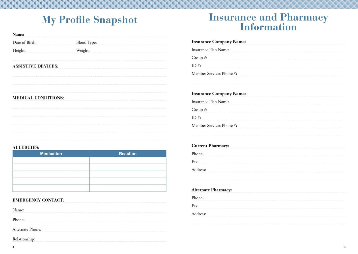 My Personal Health Record Keeper - Harper Grace Press