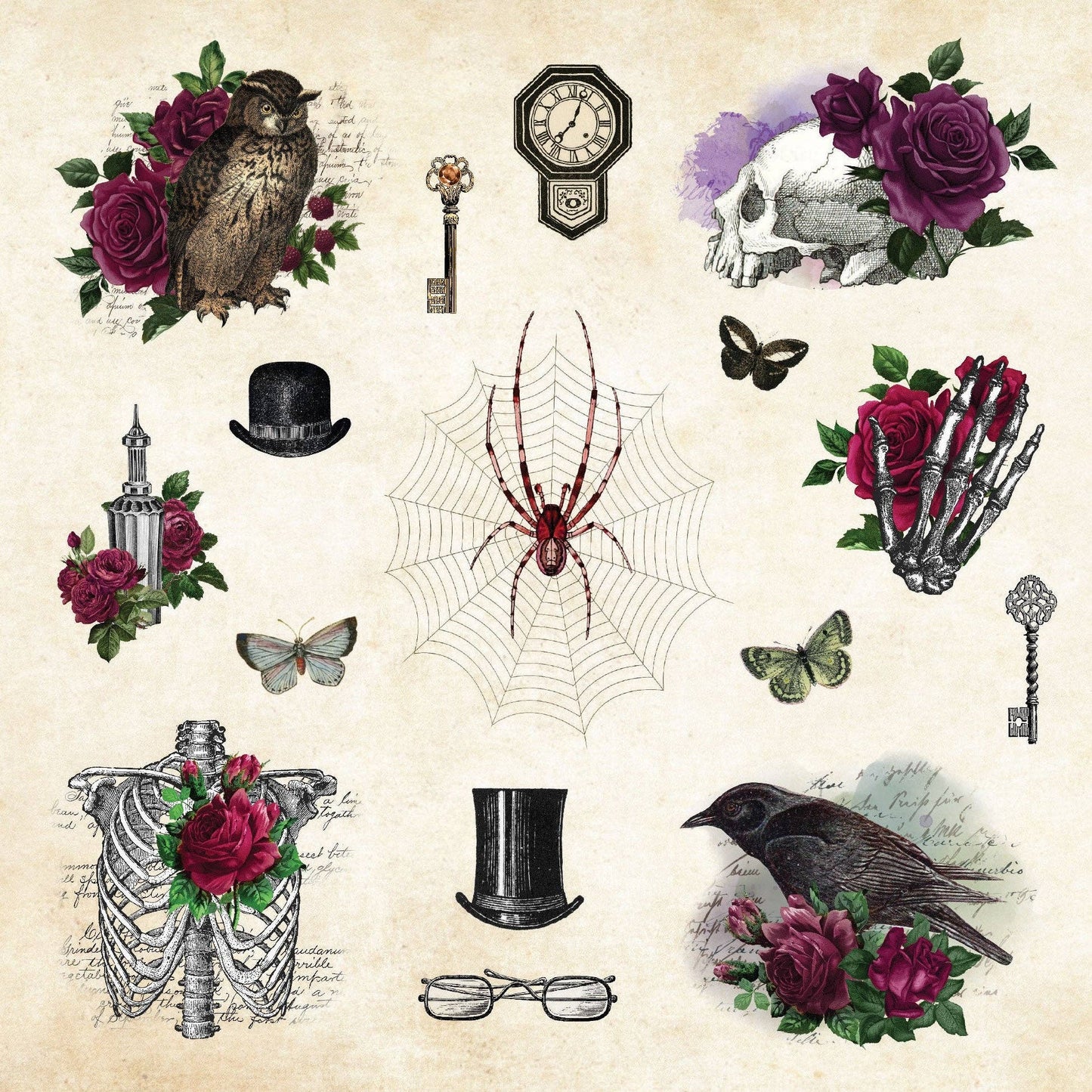 Mystical Ephemera! An Enchanting Vintage Sticker Book Peter Pauper Press