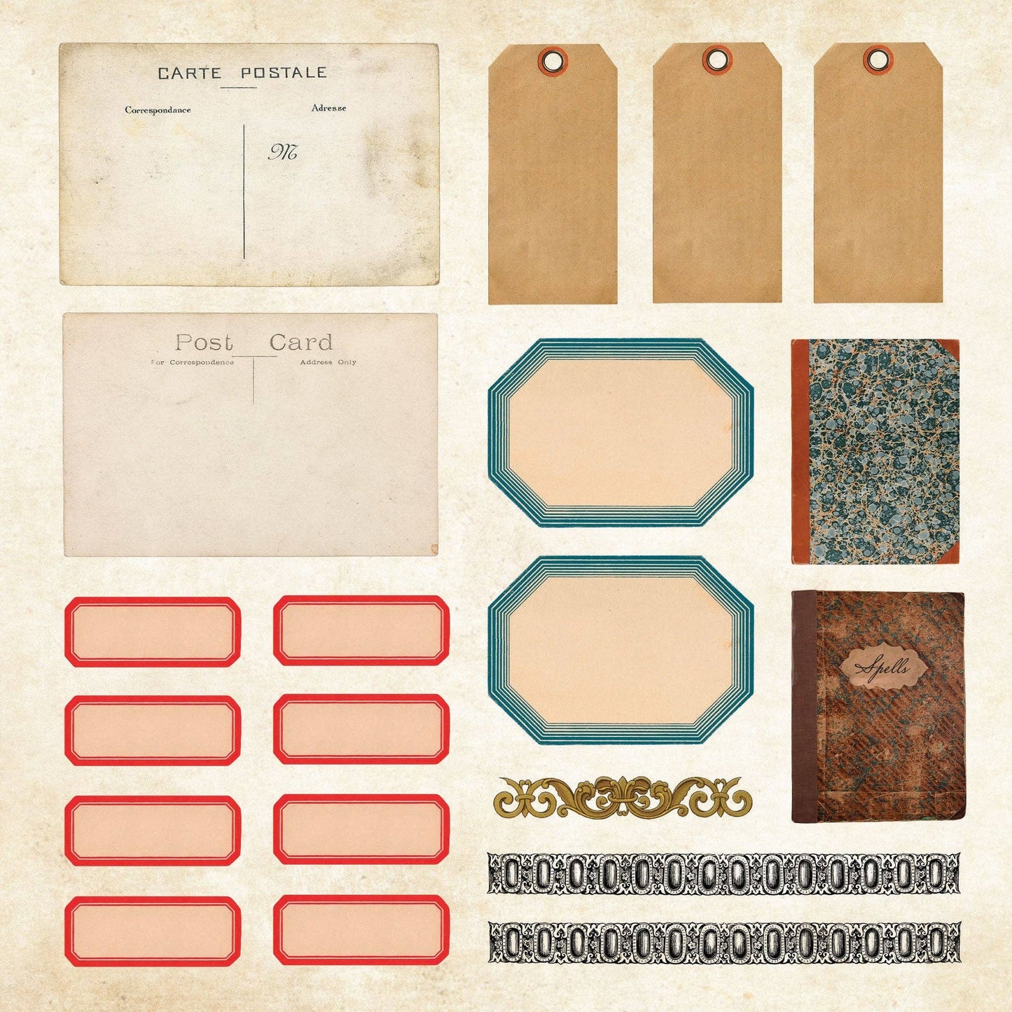 Mystical Ephemera! An Enchanting Vintage Sticker Book Peter Pauper Press