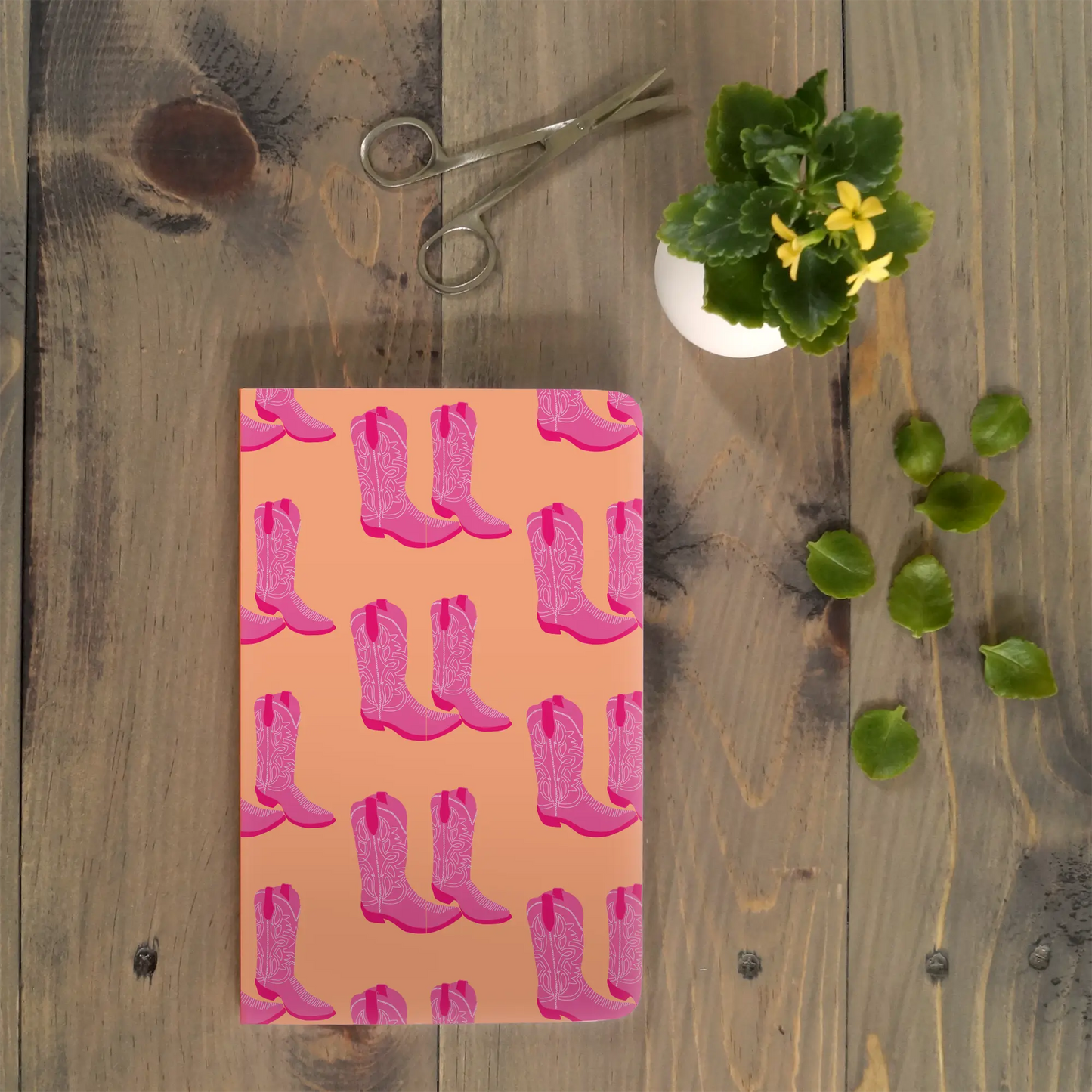 Pink on Blush Classic Layflat Notebook Denik