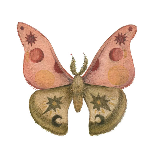 5"x7" Print - Mineral Moth // Rhodonite