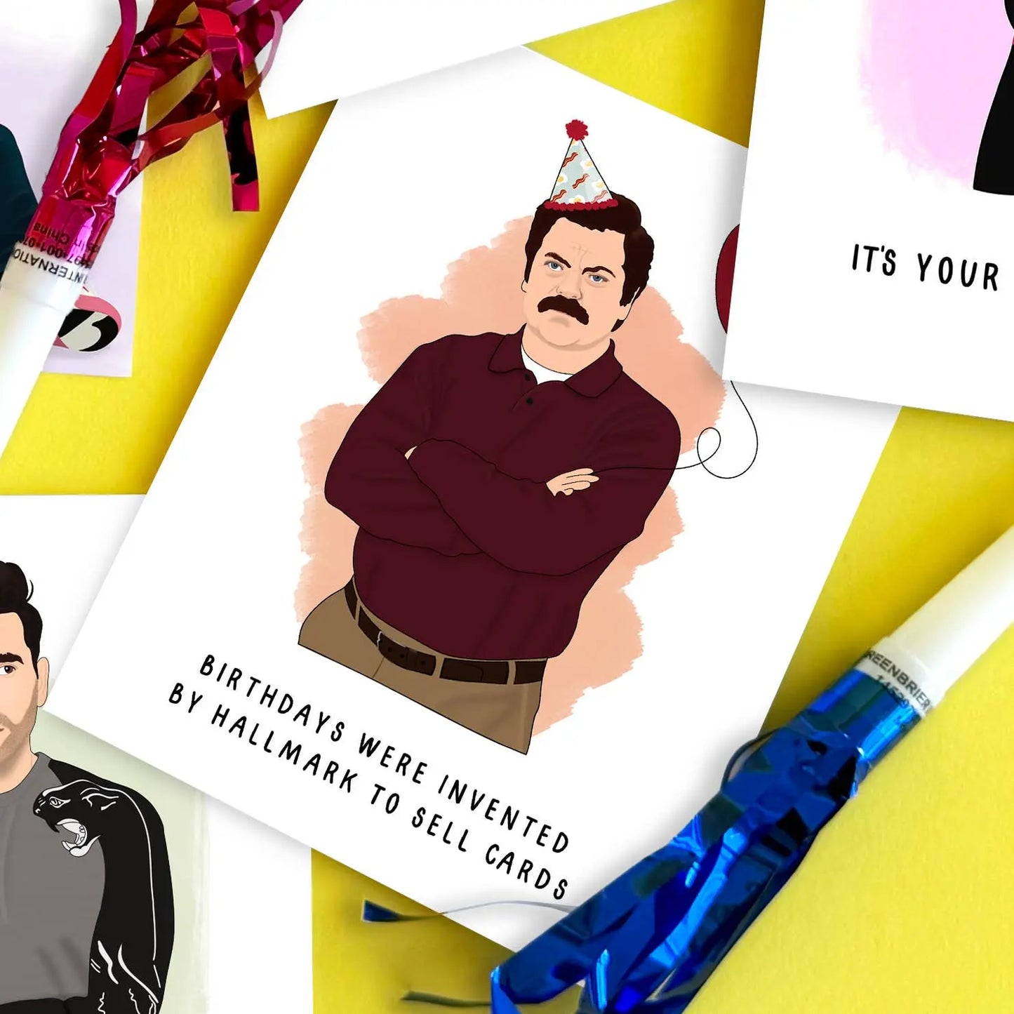 Ron Swanson Birthday Card Harper Grace Press