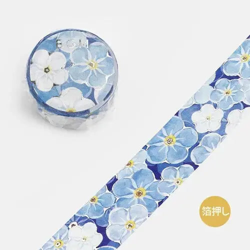 Sea of Blue Flowers Washi Tape