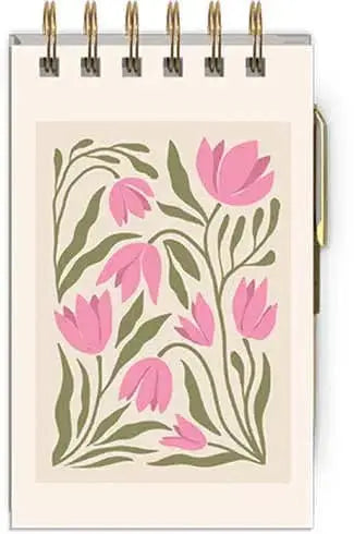 Spiral Notepad With Pen FLOWER MARKET TULIP