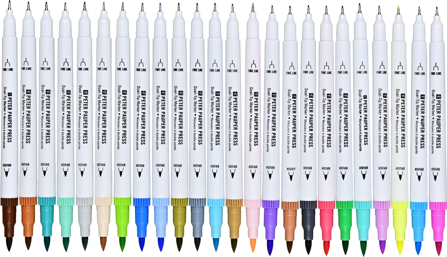 Studio Series Dual-Tip Pastel Markers (Set of 24) Peter Pauper Press
