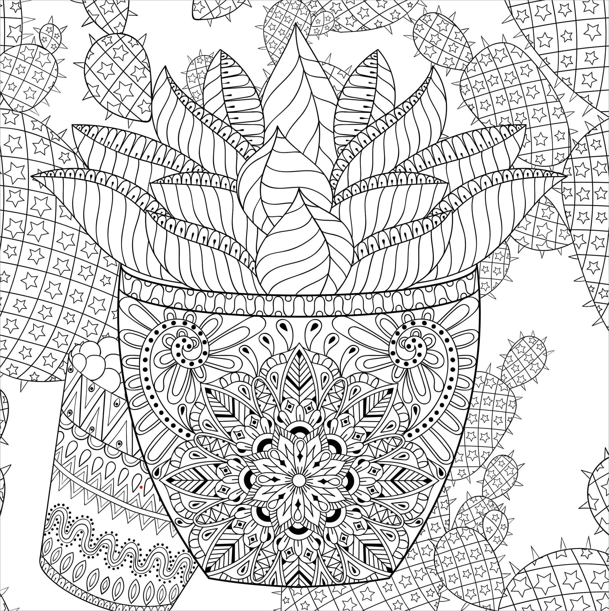 Succulents Adult Coloring Book Peter Pauper Press