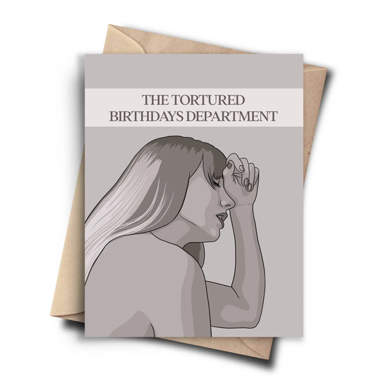 Tortured Birthdays Department - Taylor Swift Birthday Card Harper Grace Press