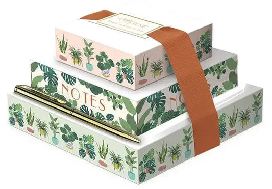 Tower of Notes with Pen - Plant Lady