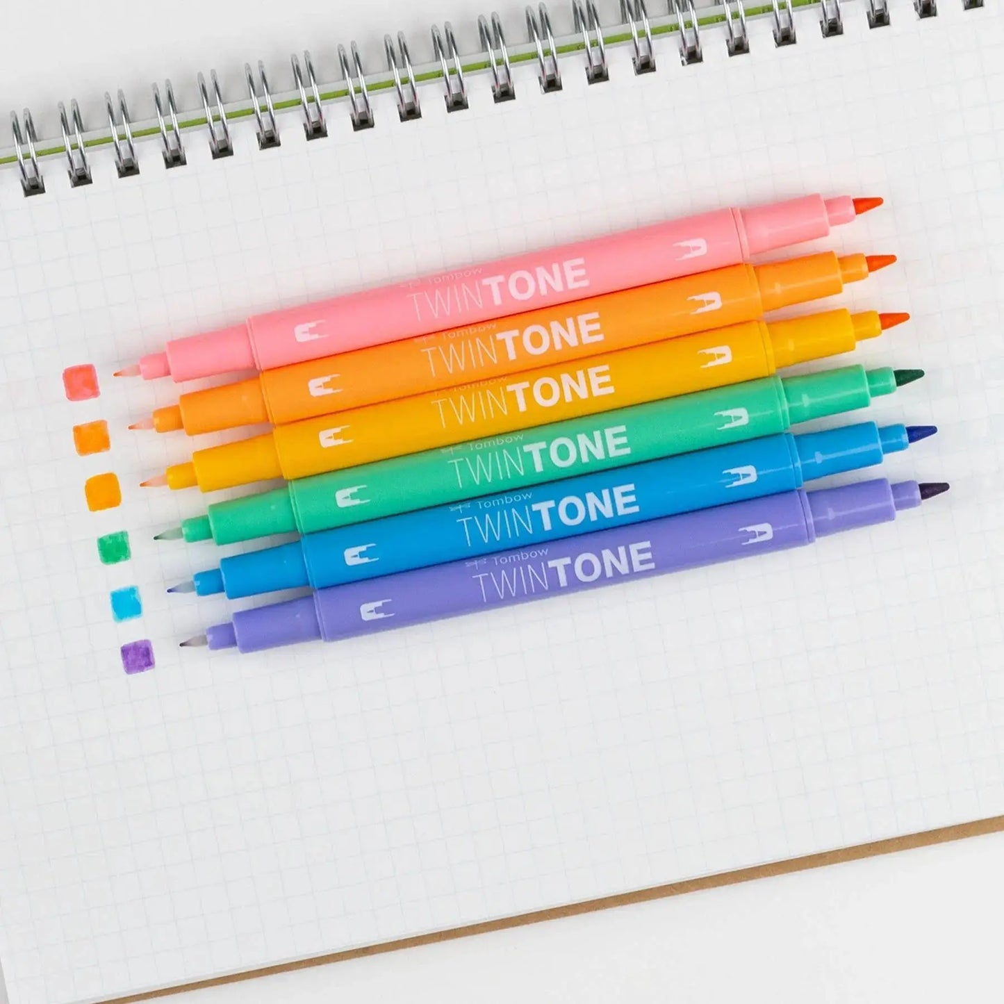 TwinTone Marker Set, 6-Pack Pastel