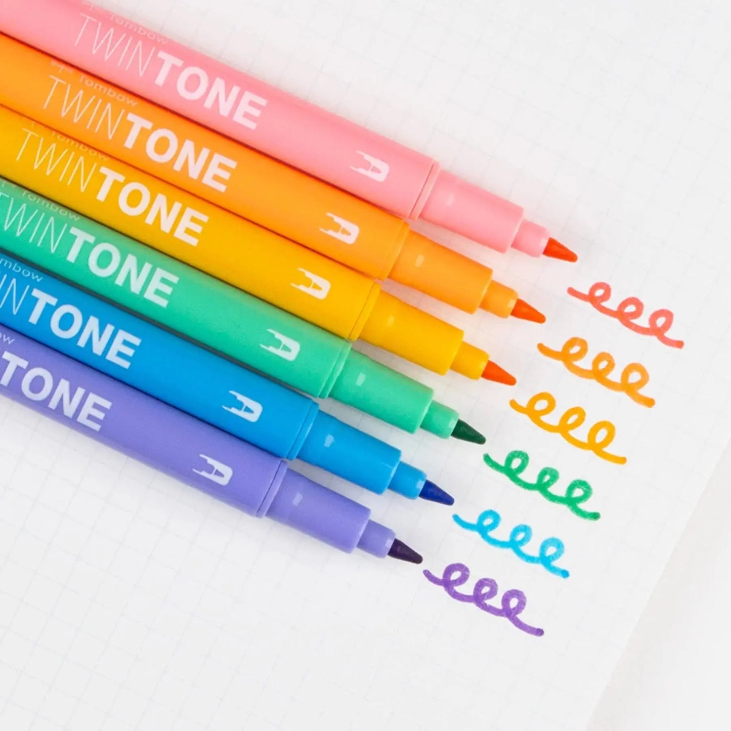 TwinTone Marker Set, 6-Pack Pastel