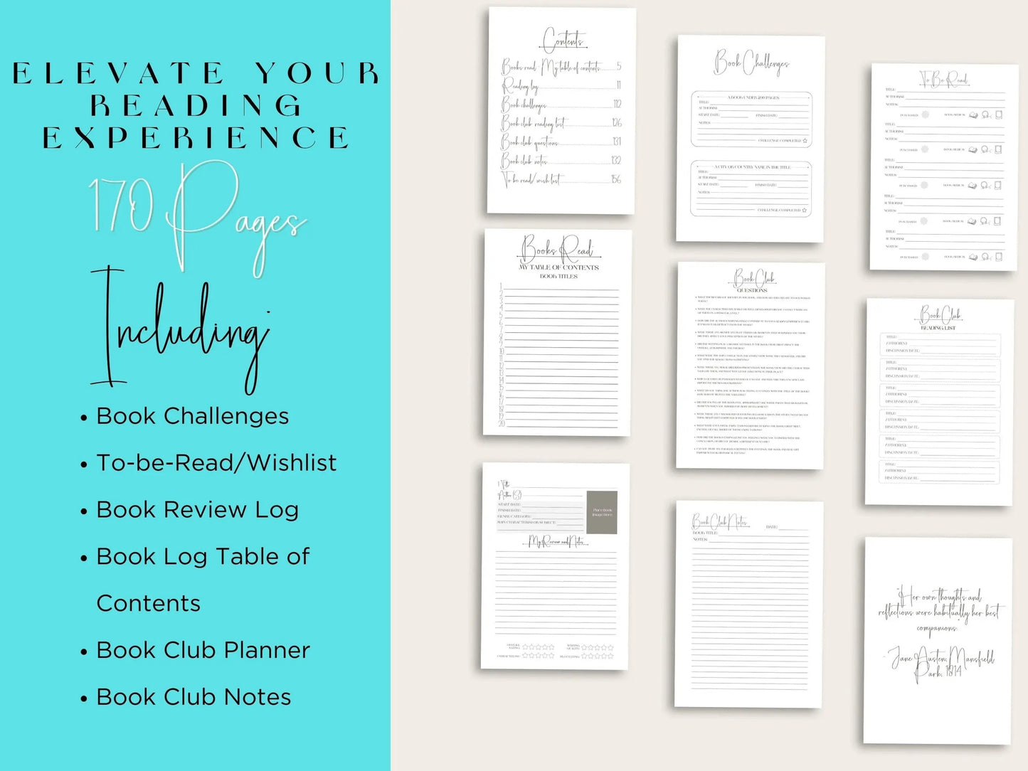 White Marble Book Journal: Elevate Your Reading Experience (Paperback)