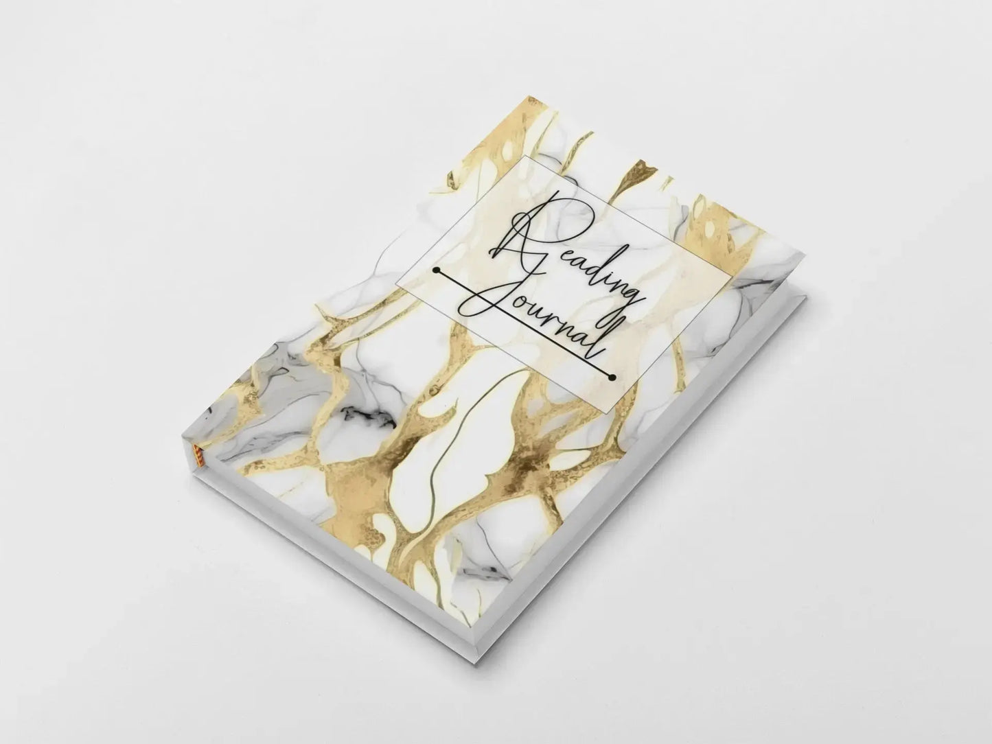 White Marble Reading Journal (Hardback)