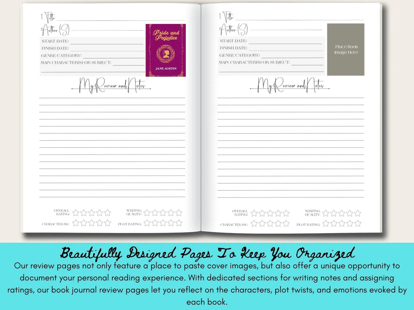 White Marble Reading Journal (Hardback)