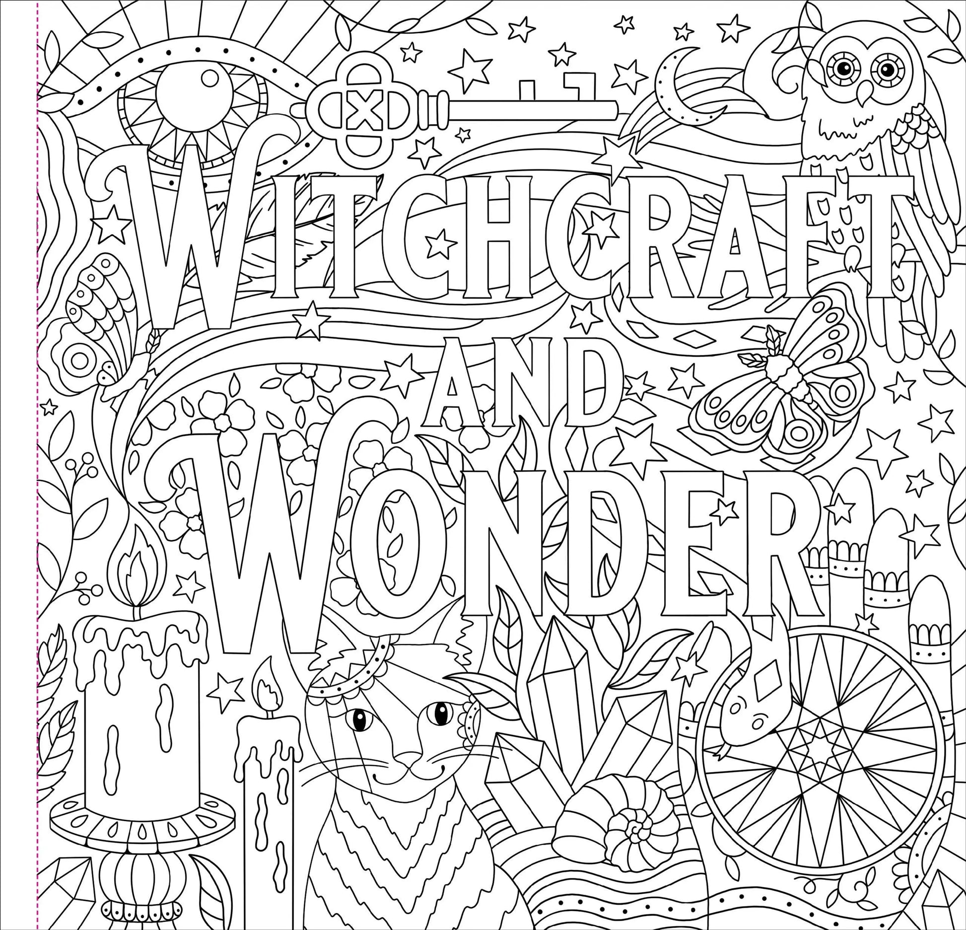 Witchcraft & Wonder Coloring Book Peter Pauper Press