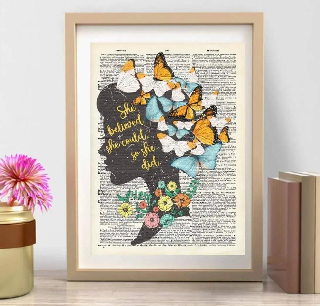 Woman Vintage Dictionary Print - 8.5" x 11"